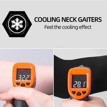 Preview: SJJ-001B ROCKBROS Halstuch Funktionstücher Radfahren Sommer Balaclavas UV-Schutz Atmungsaktiv Elastisch Dreieckschal Unisex Schwarz Grau